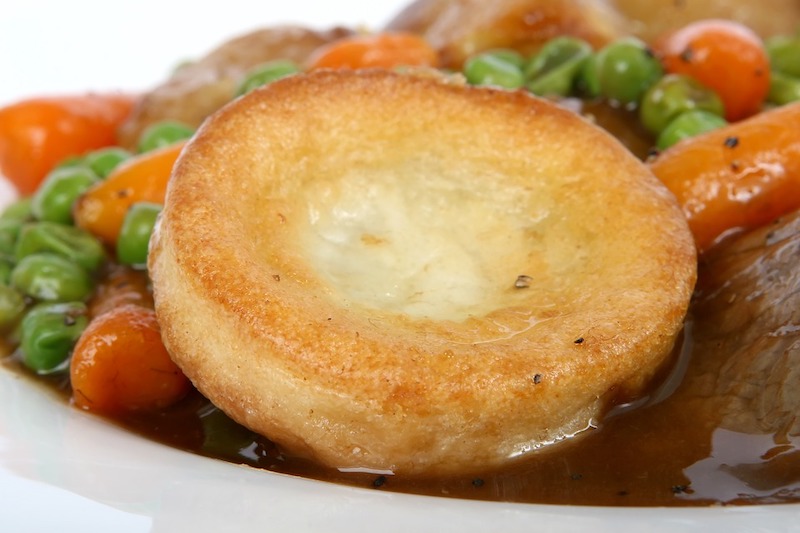 Yorkshire pudding is a famous dish from England