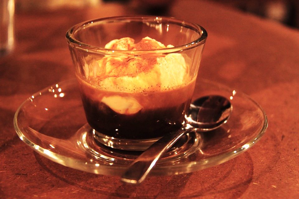 Affogato is a popular drink in Italy 