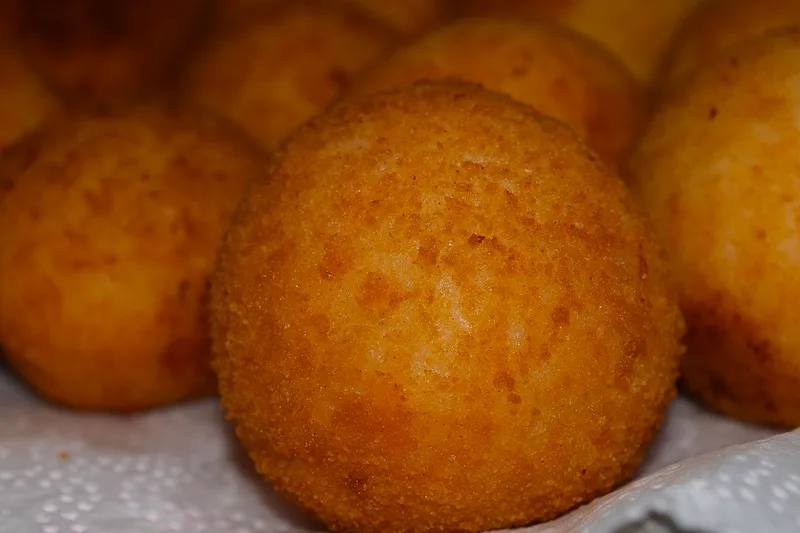 Arancini are common foods in Italy 