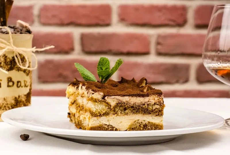 Tiramisu is a popular Italian cake and one of most famous traditional foods in Italy 