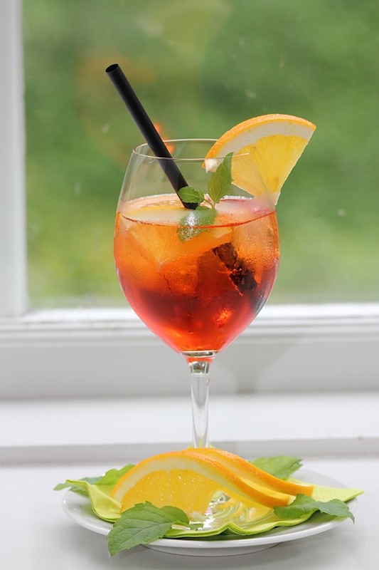 Aperol spritz is famous Italian drink