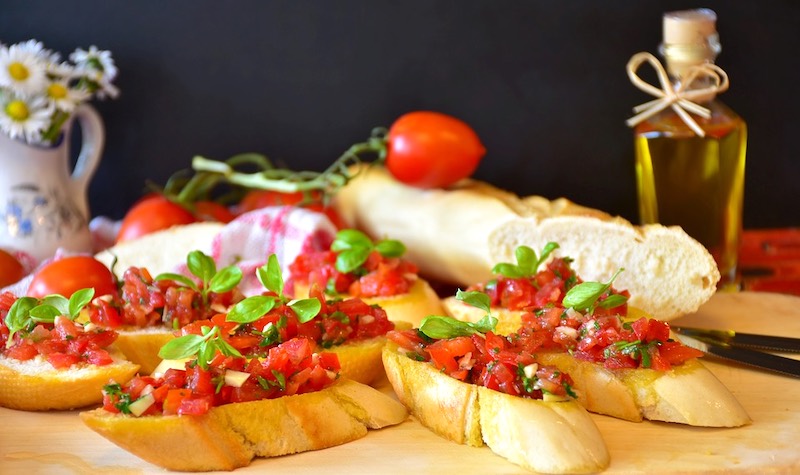 Bruschetta is famous traditional foods in Italy