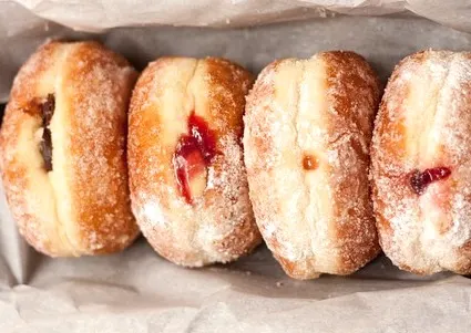 sufganiyah donuts are popular food in Israel   I Most Popular Food in Israel I Famous Israeli Food I Best Israeli Dishes  I Food from Israel I Top Israeli Foods I Israeli cuisine #Israel #Food #Dishes #Traditional #MiddleEastern #Cuisine #best #Foods 