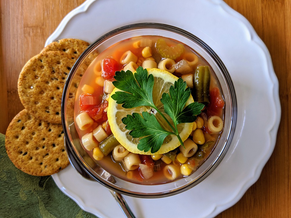 Italian minestrone soup is one of the most traditional foods in Italy