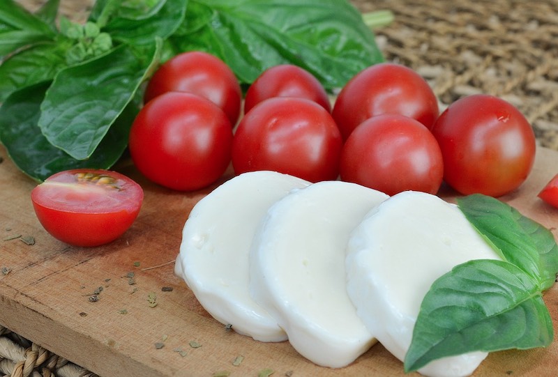 Mozzarella cheese is one of famous traditional foods in Italy 