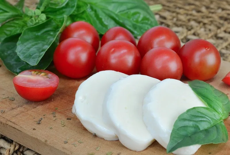Mozzarella cheese is one of famous traditional foods in Italy 
