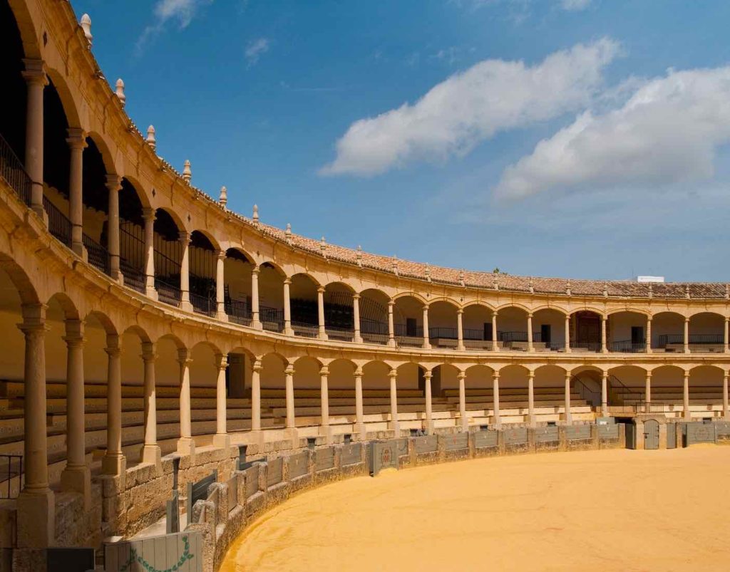 Bullring in Ronda is a popular attraction in Spain