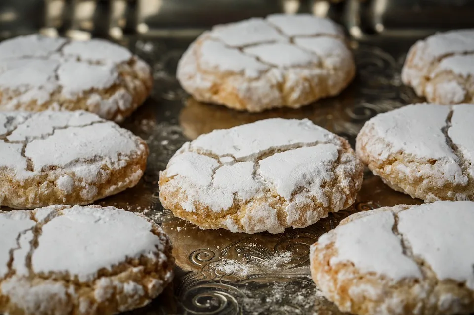 Ricciarelli cookies are some of the most famous Tuscan food in Tuscany