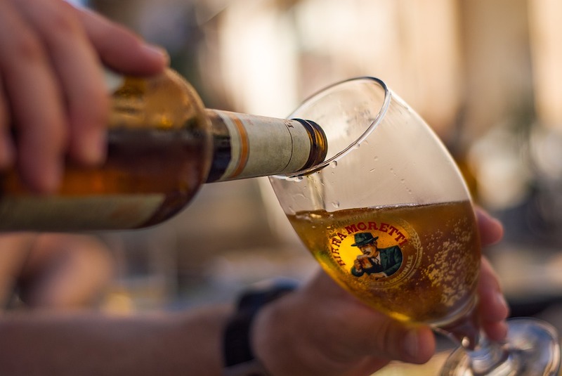 Birra Moretti is among most popular Italian drinks in Italy