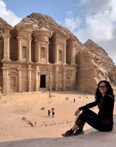 Milijana Gabric from WorldTravelConnector.com in Petra in Jordan