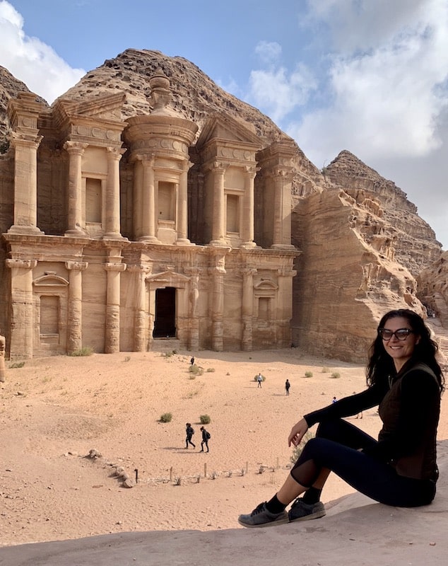 Milijana Gabric from WorldTravelConnector.com in Petra in Jordan