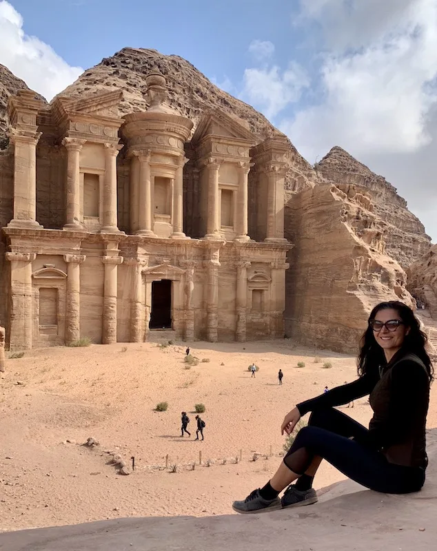 400+ Epic Bucket List Ideas 4 Milijana Gabric from WorldTravelConnector.com in Petra in Jordan