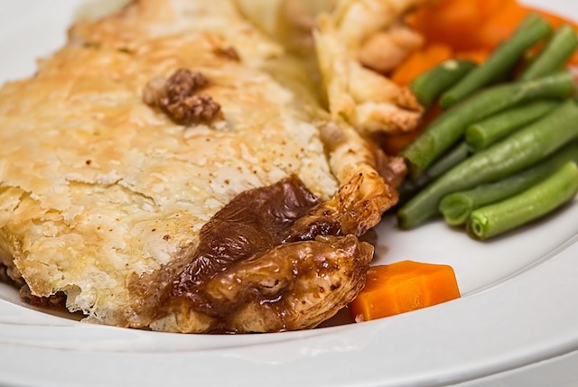 Steak and kidney pie is one of the top must-try British foods in Britain