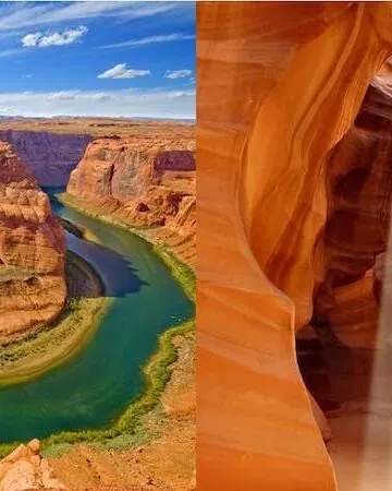 How to get from Horseshoe bend to Antelope Canyon in Arizona