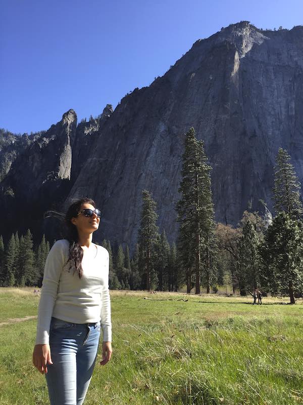 Milijana Gabric from World Travel Connector.com visiting Yosemite from San Francisco