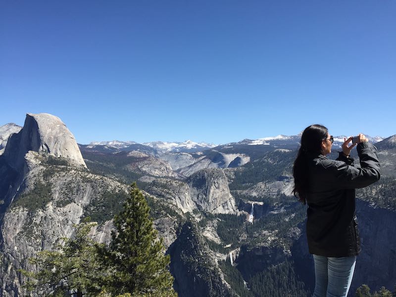 Milijana Gabric visiting Yosemite from San Francisco 