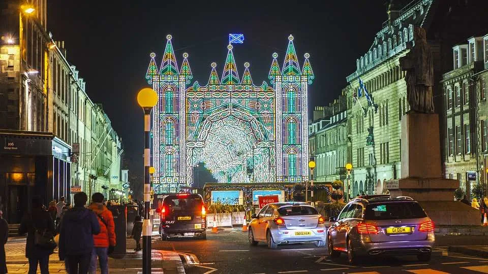 Edinburg in Scotland is one of the best places to spend Christmas in Europe