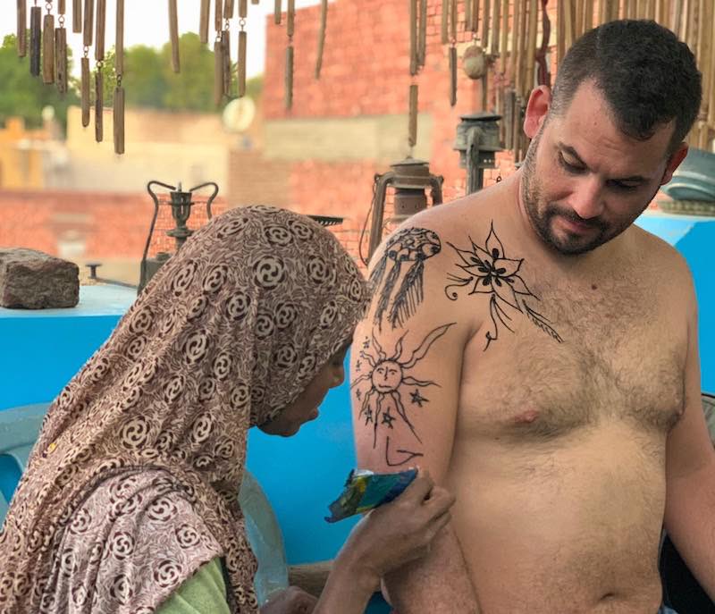 One of the best things to do in Egypt is to get authentic henna tattoos in a Nubian village 