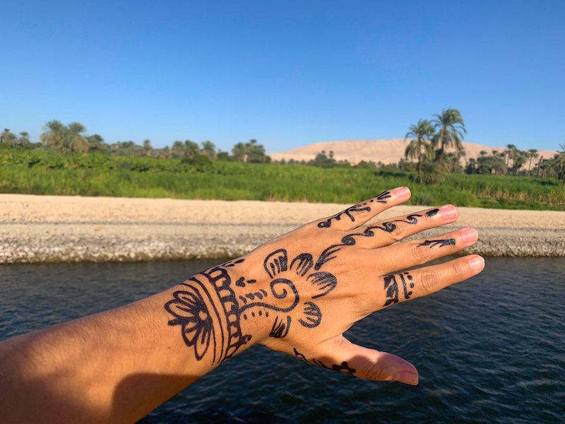 Getting Nubian henna tattoo is one of the top things to do in Egypt 