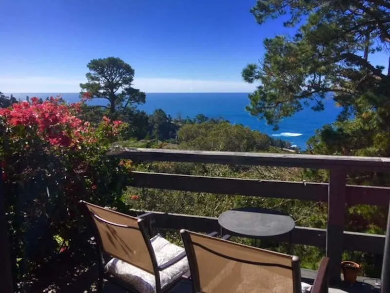  Balcony of the French Style Big Sur airbnb