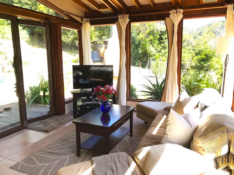 Living Room of Big Sur Dream House 