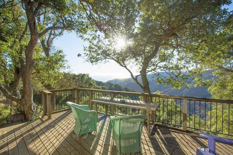 Porch of Big Sur Airbnb Farm