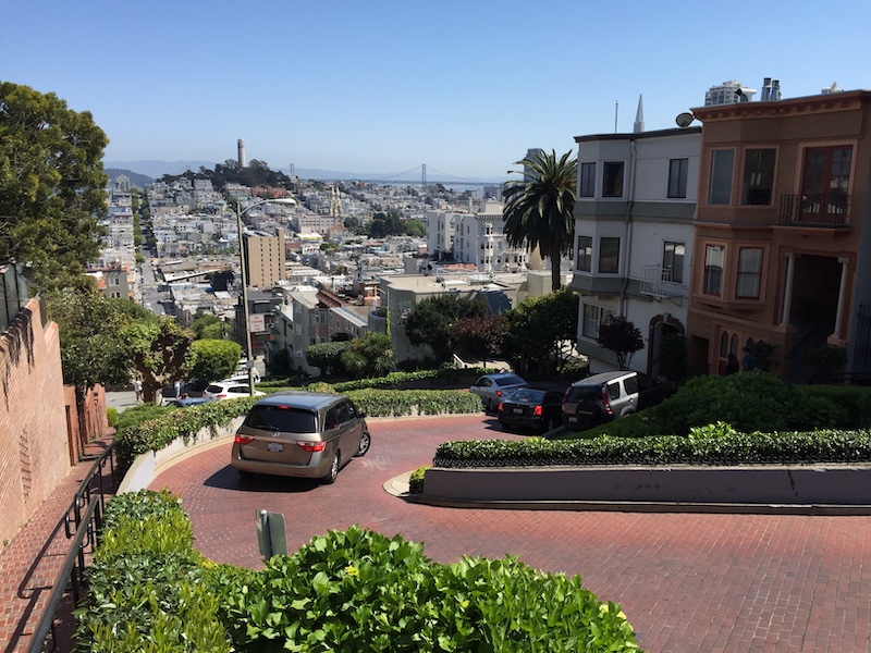 Lombard street in San Francisco