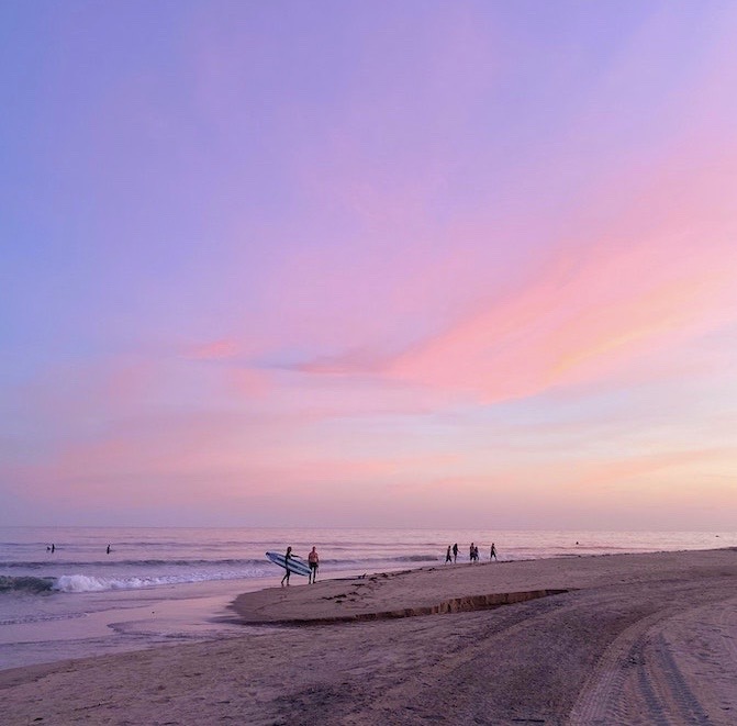 Malibu beach in California