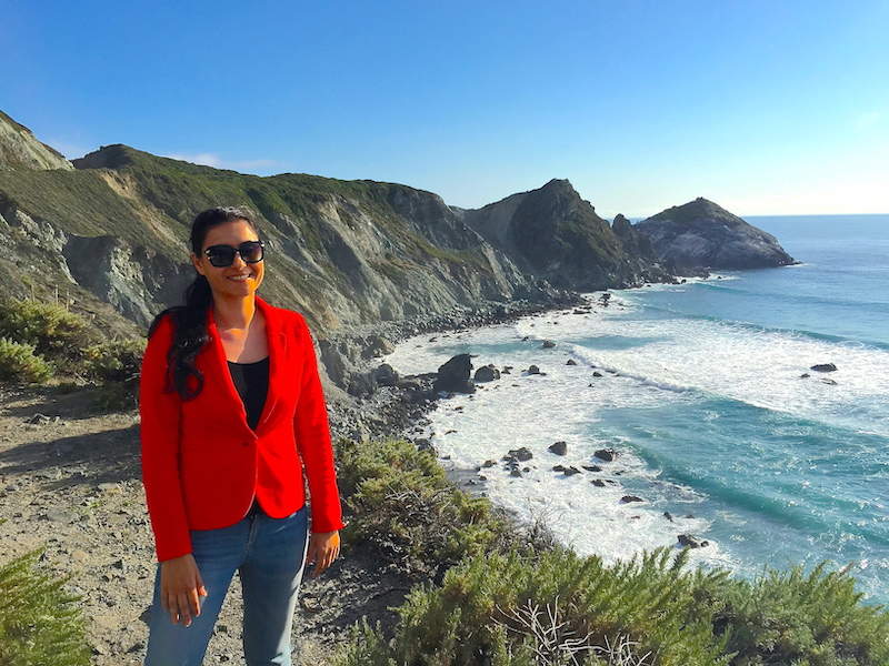 Milijana Gabrić in Big Sur in California