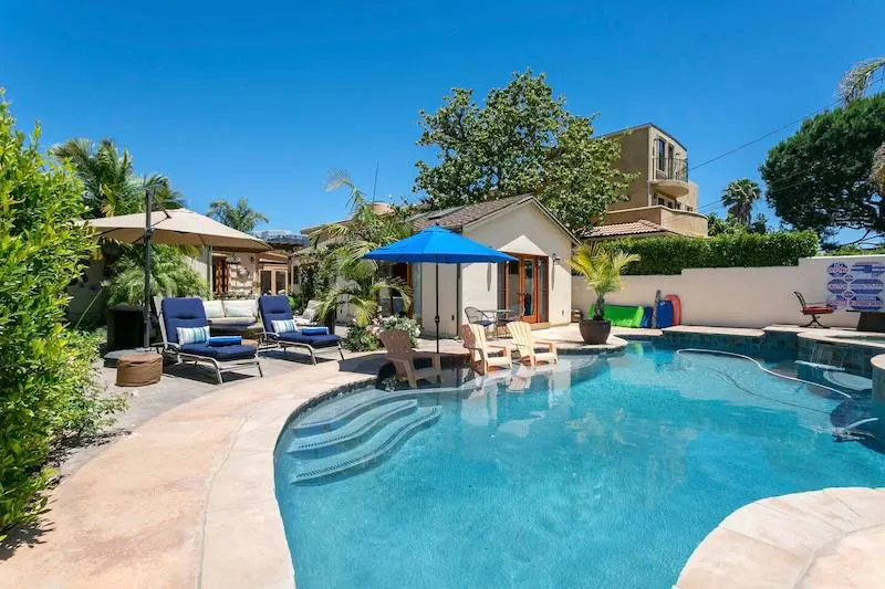 This house with a pool is one of the best airbnbs in Santa Monica 