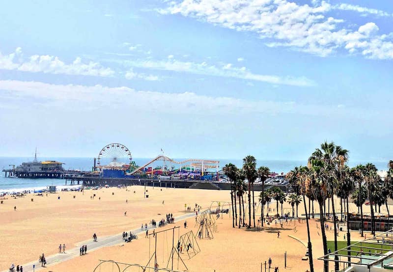 Santa Monica pier LA