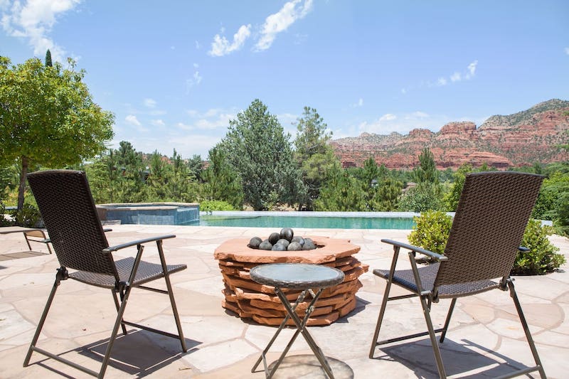 Pool of one of the best Sedona Airbnb rentals