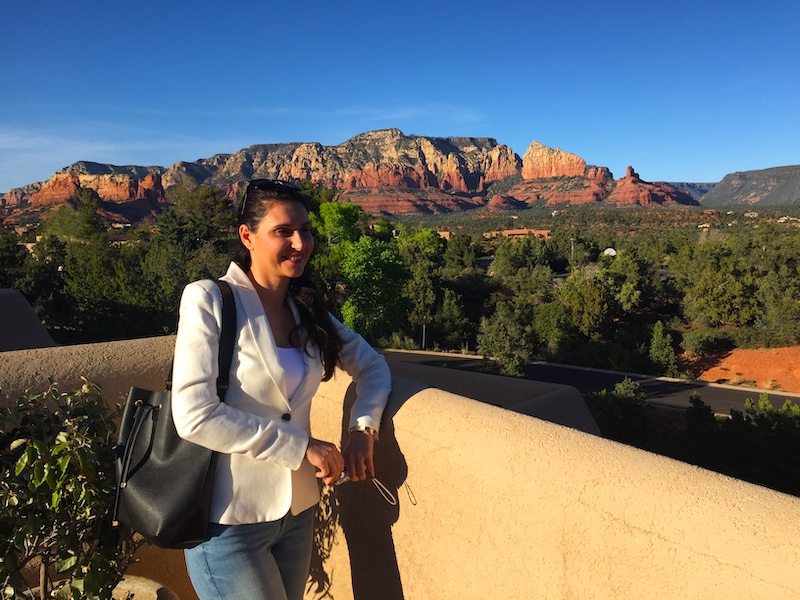 Milijana Gabrić in Sedona in Arizona