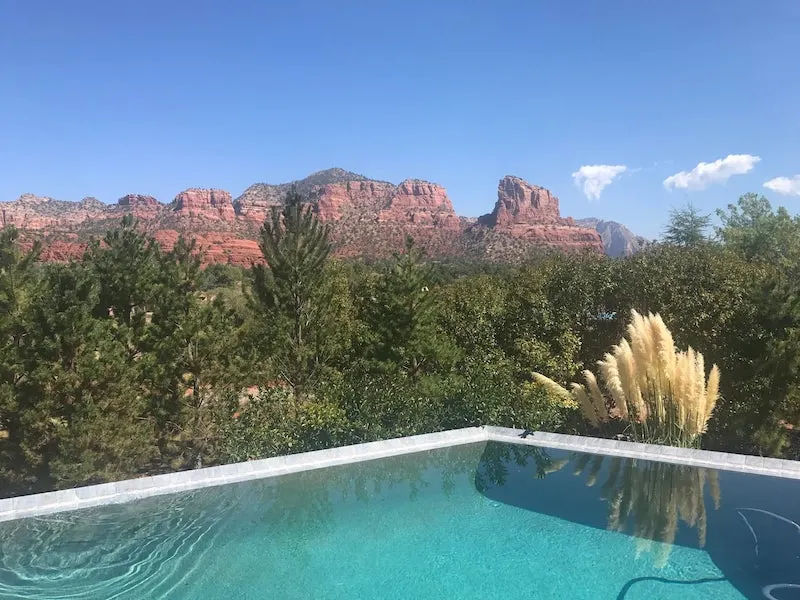 20 Absolutely Best Airbnbs in Sedona 24 Pool of one of the best Sedona Airbnb rentals