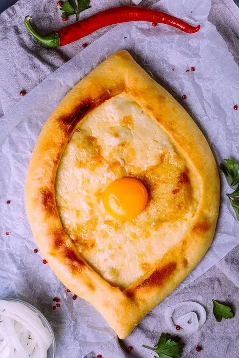 khachapuri Georgian bread is a popular food in Israel