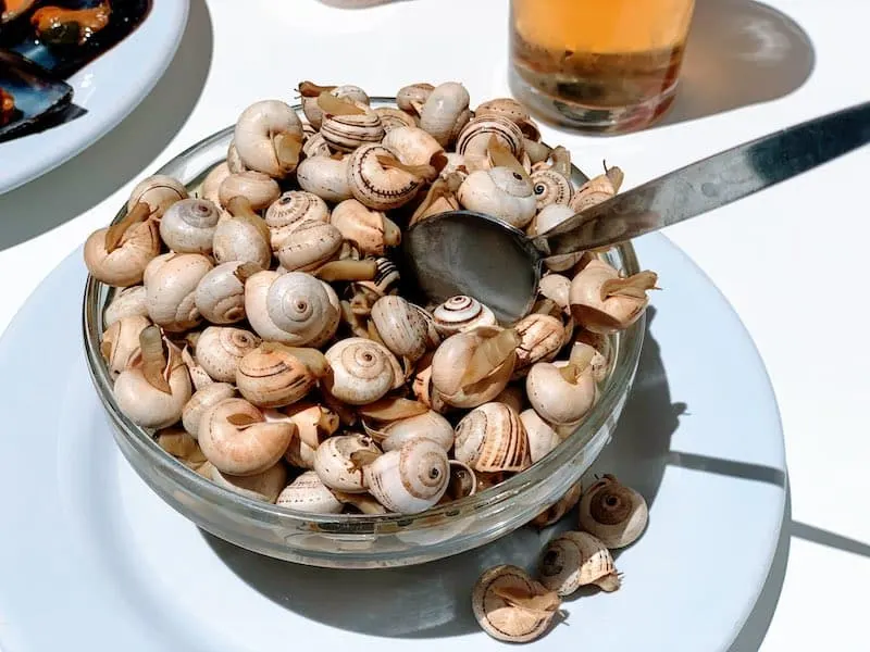 Spanish Food: 59 Popular Spanish Foods That Will Make You Adore Spanish Cuisine (2023) 35 Caracoles tapa is a populaar food in Spain