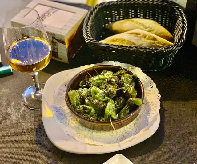 Pimientos de Padron are popular Spanish food