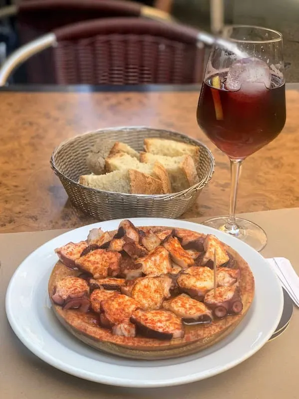 Pulpo alla gallega dish is among the most popular Spanish food 