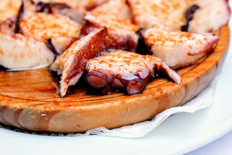 pullpo a la gallega or the Galician Style Octopus is a popular food in Spain