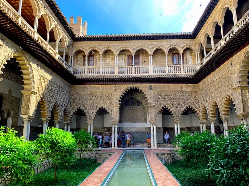 Visiting royal Alcazar Palace is one of the the top things to do in Seville 