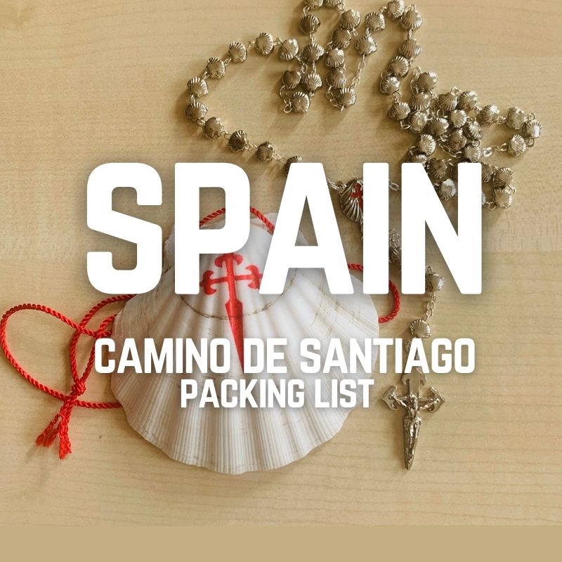 Camino de Santiago packing list 2025