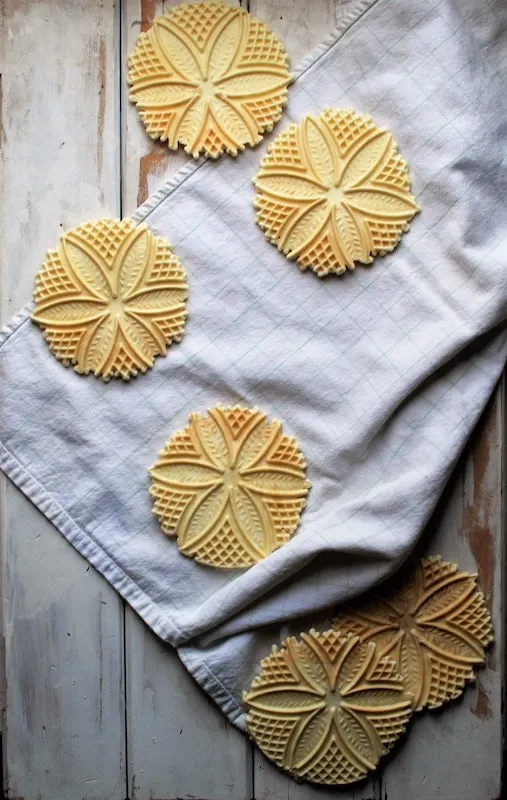 Pizzelle waffle cookies are some of the most popular desserts in Italy 