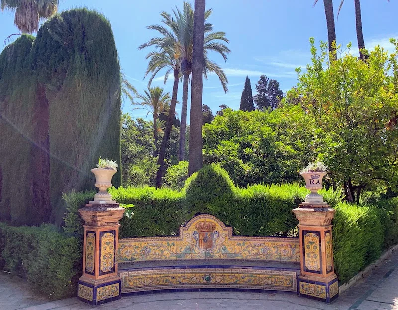 Strolling Alcazar Gardens is one of the best things to do in Seville Spain