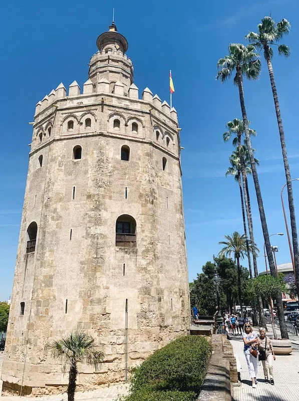Climbing Torre del Oro for amazing views of Seville is one of the top things to do in Seville