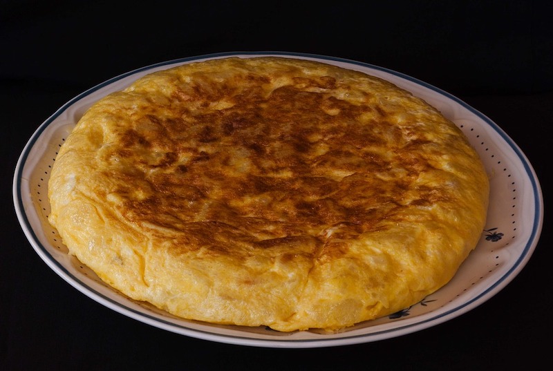 Tortilla espanola is one of favorite Spanish breakfast food