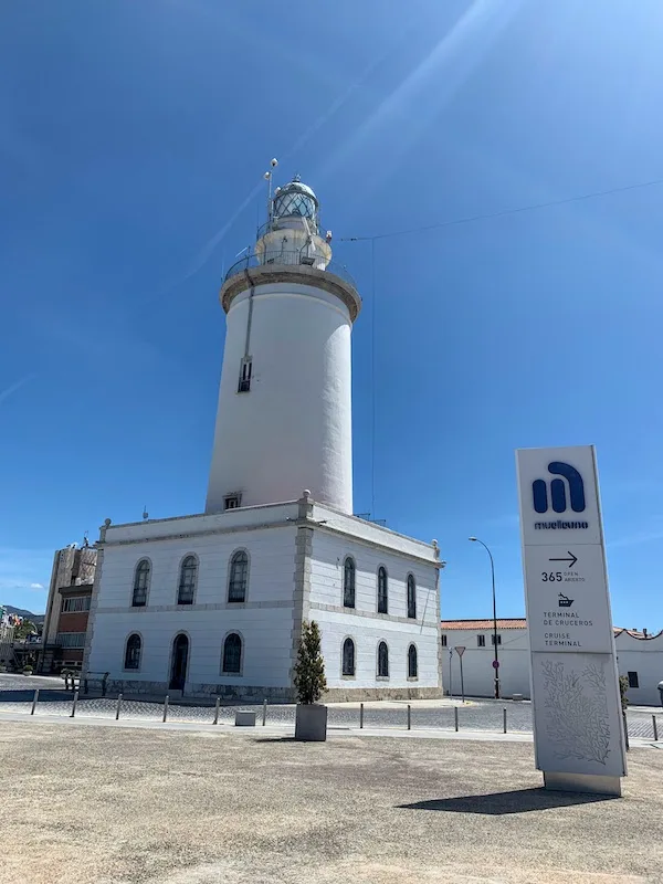 Viisting La Farola lighthouse is one of the best things to do in Malaga