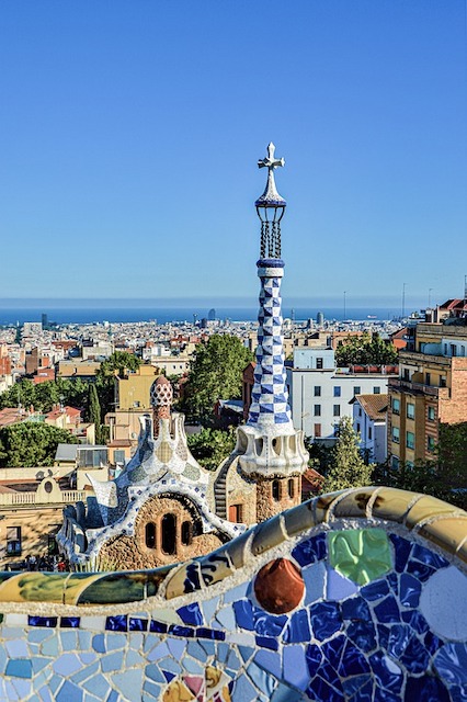 Park Guell in Barcelona needs to be visited in a week Spain