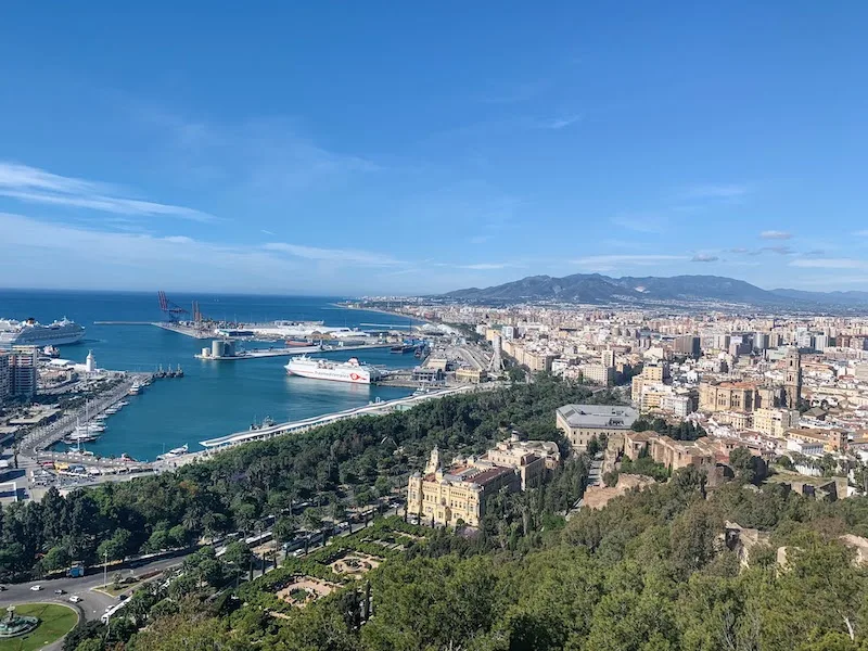 Climbing the Castillo de Gibralfaro for the panoramic views of Malaga is one of the best things to do in Malaga