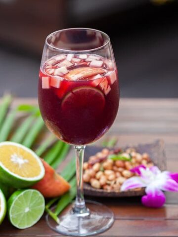 Sangria cocktail is one of the most famous Spanish drinks from Spain