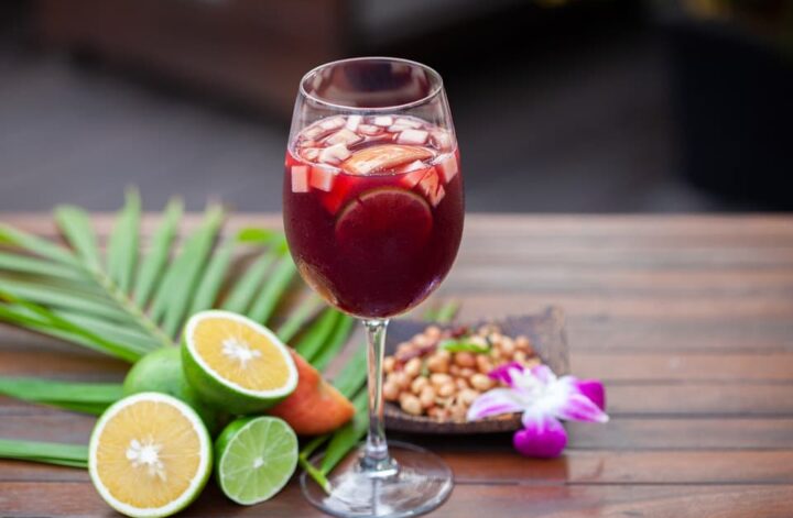 Sangria cocktail is one of the most famous Spanish drinks from Spain